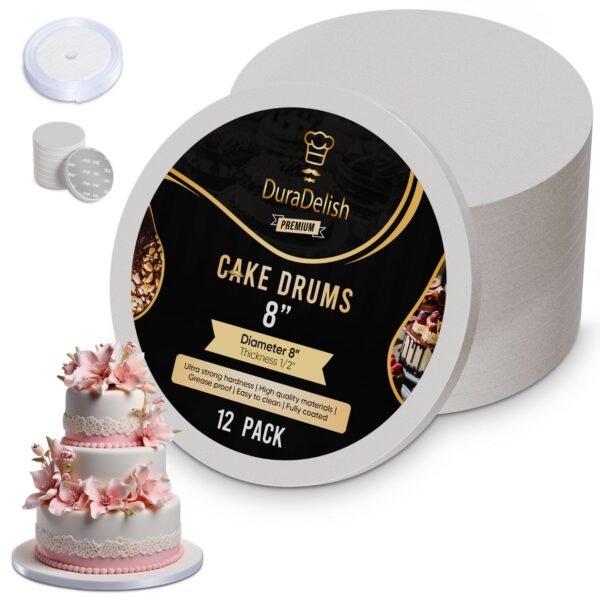 Duradelish 8 inch cake drums soft